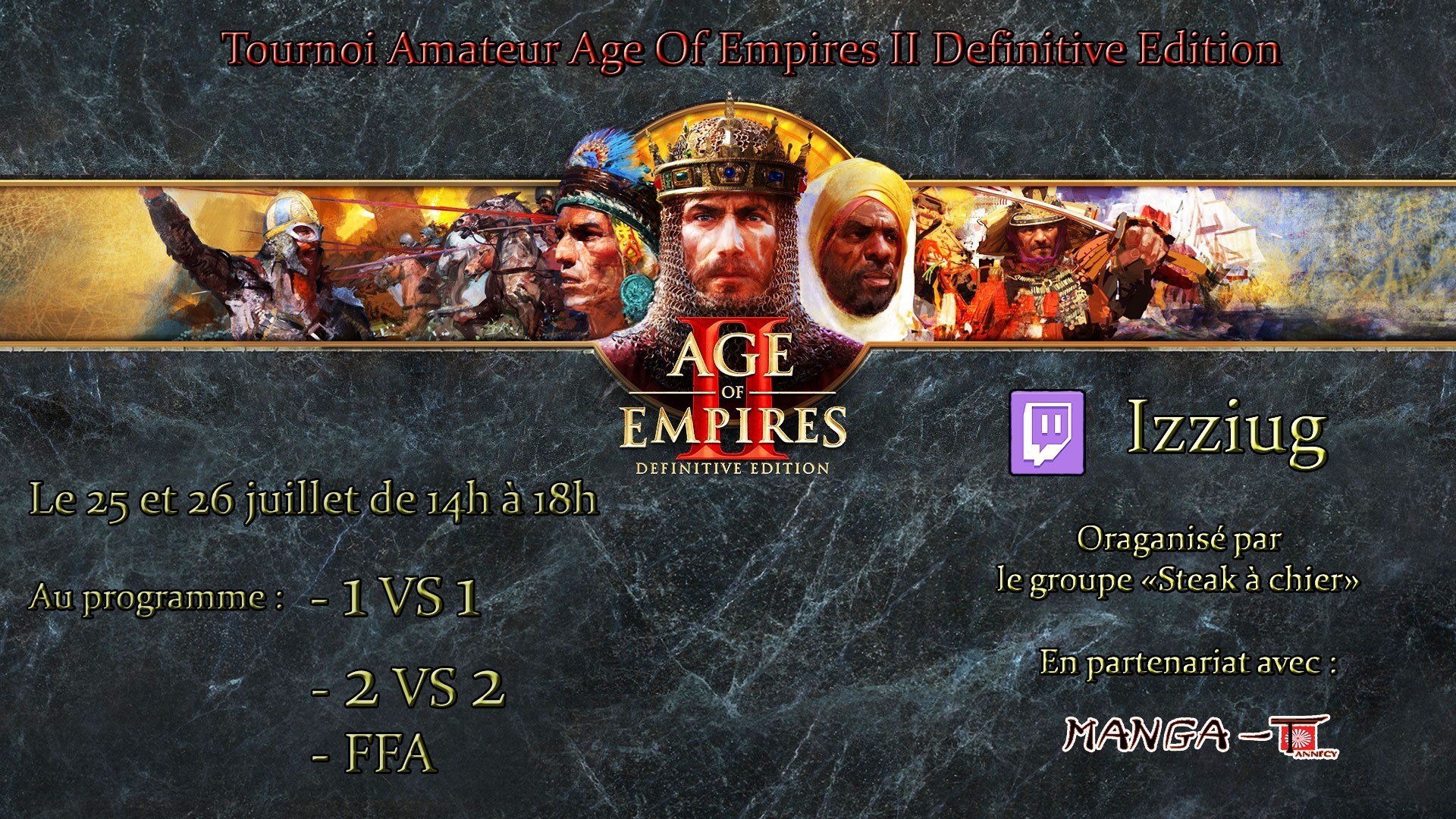 affiche tournoie Age Of Empire II